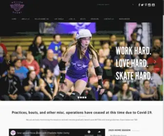 Charlotterollergirls.com(Charlotte Roller Derby) Screenshot