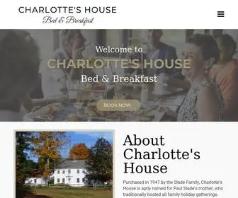 Charlotteshousebandb.com(Country Bed And Breakfast Massachusetts) Screenshot