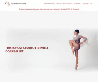 Charlottesvilleballet.org(Charlottesville Ballet) Screenshot