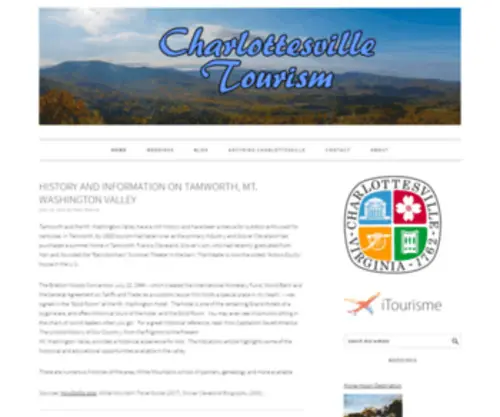 Charlottesvilletourism.org(Albemarle County Convention and Visitors Bureau) Screenshot