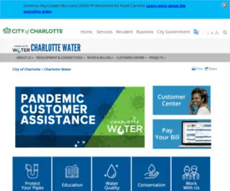Charlottewater.org(Charlotte Water) Screenshot