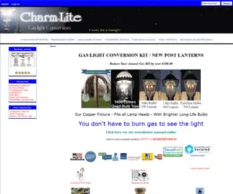 Charm-Lite.com(Gas Light Conversion to LED) Screenshot