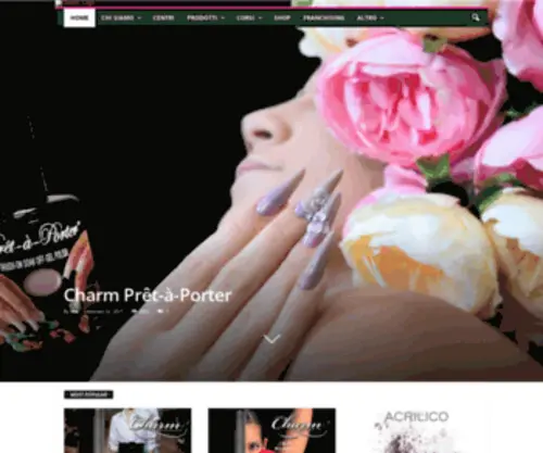 Charm-Nails.com(Home Charm Nail Collection Roma) Screenshot