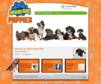 Charmcitypuppies.com(Charm City Puppies) Screenshot