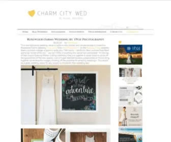 Charmcitywed.com(Baltimore Wedding Blog // Charm City Wed) Screenshot