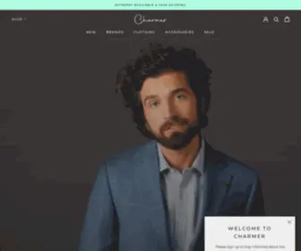 Charmerau.com(Charmer Official Menswear Site) Screenshot