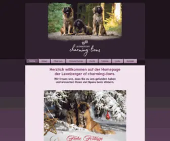 Charming-Lions.ch(Leonberger of charming) Screenshot