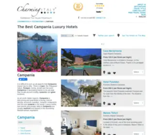 Charmingcampania.com(Discover Campania region and its chic hotels) Screenshot