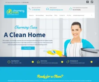 Charmingcasa.com(Home Cleaning and Custodial Services) Screenshot