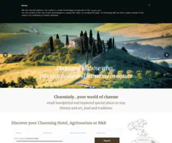 Charminly.com(Charming Hotels in Italy) Screenshot