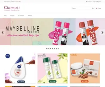 Charminu.com(Buy Cosmetics and Personal Care Products in India) Screenshot