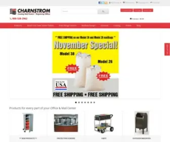 Charnstrom.com(Mailroom & Mailing Equipment and Furniture) Screenshot