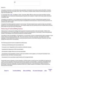 Chars.com(Technical writing outsourcing offshore technical writing. Complete technical documentation services) Screenshot