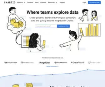 Chart.io(Cloud-based data analytics exploration for all) Screenshot