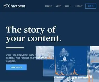 Chartbeat.com(Content Analytics and Insights for Digital Publishing) Screenshot