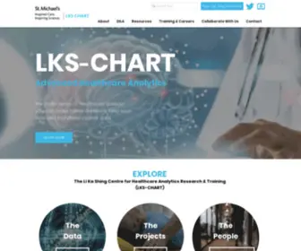 Chartdatascience.ca(The Li Ka Shing Centre for Healthcare Analytics Research & Training (LKS) Screenshot