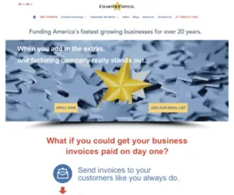 Chartercapitalusa.com(Invoice Factoring Company) Screenshot