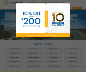 Charteredbus.in(Chartered Speed Pvt Ltd) Screenshot