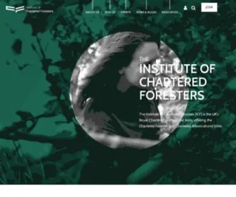 Charteredforesters.org(The Institute of Chartered Foresters) Screenshot