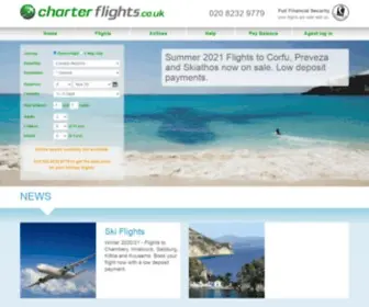 Charterflights.co.uk(Cheap flights to Europe and worldwide) Screenshot