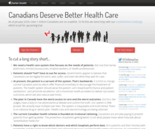 Charterhealth.ca(Charter Health) Screenshot