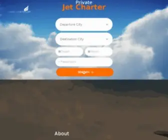 Charterjets.com(Charter Jets) Screenshot