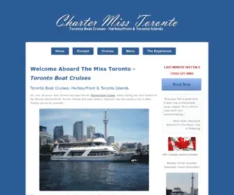 Chartermisstoronto.com(Toronto Boat Cruises) Screenshot