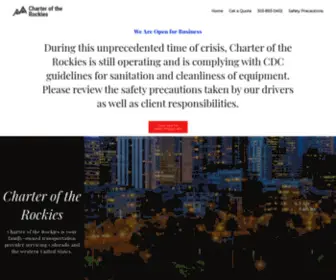 Charteroftherockies.com(Charter of the Rockies) Screenshot