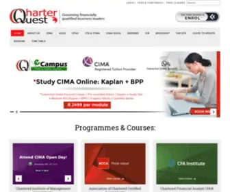 Charterquest.co.za(The CharterQuest Professional Education Institute) Screenshot