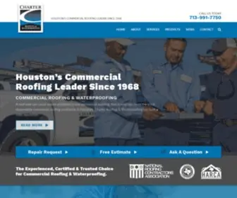 Charterroofing.com(Commercial Roofing) Screenshot