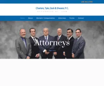 Charterslawfirm.com(Workers Compensation & Accident Attorney) Screenshot