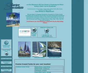 Charterspecialists.com(Caribbean Yacht Charters) Screenshot