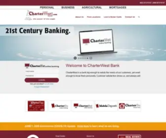 Charterwest.com(A bank big enough to satisfy the needs of virtually all customers) Screenshot