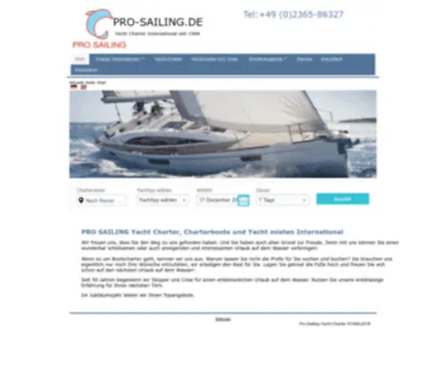 Charteryachts.de(This domain has been registered for a customer by nicsell) Screenshot