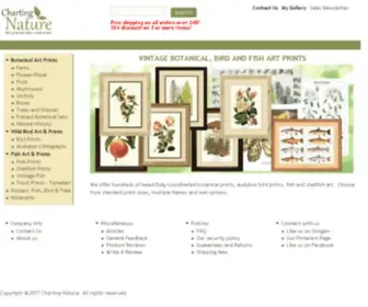 Chartingnature.com(Vintage Botanical) Screenshot