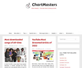 Chartmasters.org(Music industry) Screenshot