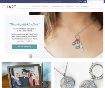 Chartmetalworks.com(Custom Map Jewelry and Accessories Handmade in USA) Screenshot
