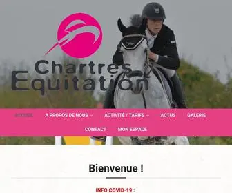 Chartresequitation.com(Accueil) Screenshot