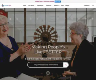 Chartwell.com(Nursing Homes and Retirement Homes) Screenshot