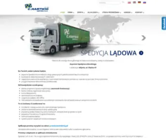 Chartwig.com.pl(Kompleksowe usługi związane ze spedycją i transportem) Screenshot