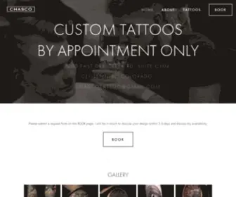 Chascotattoo.com(Best Color Realism Tattoo Denver) Screenshot