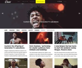 Chase.be(Chase is a community of storytellers exploring urban music) Screenshot