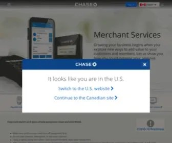 Chase.ca(Payment Processing Services) Screenshot