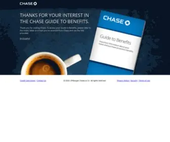 Chasebenefits.com(Your chase credit card guide to benefits) Screenshot