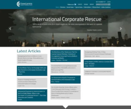 Chasecambria.com(International Corporate Rescue) Screenshot