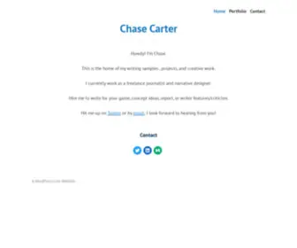 Chasecarter.blog(Chasecarter blog) Screenshot