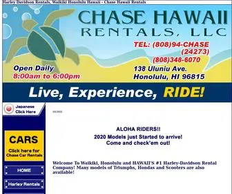 Chasehawaiirentals.com(Hawaii, Motorcycle, Rentals, Harley Davidson, BMW, Waikiki Honolulu Hawaii) Screenshot