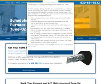 Chasemechhvac.com(Book Air Conditioning Service) Screenshot