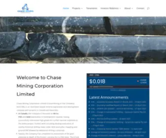 Chasemining.com.au(Chase Mining Limited) Screenshot