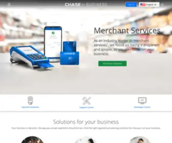 Chasepaymentechsales.com(Merchant Services) Screenshot